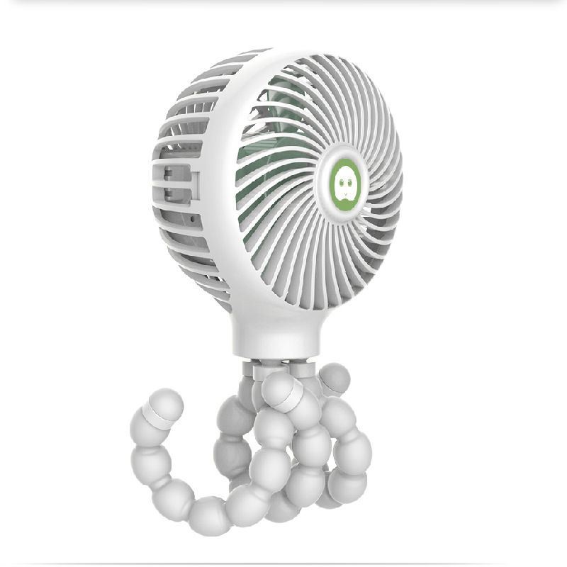 Stroller Fan Hand Held Rechargeable USB Bladeless Small Folding Fans Mini Ventilator Silent Table Outdoor Cooler Neck Fan_voghion.com
