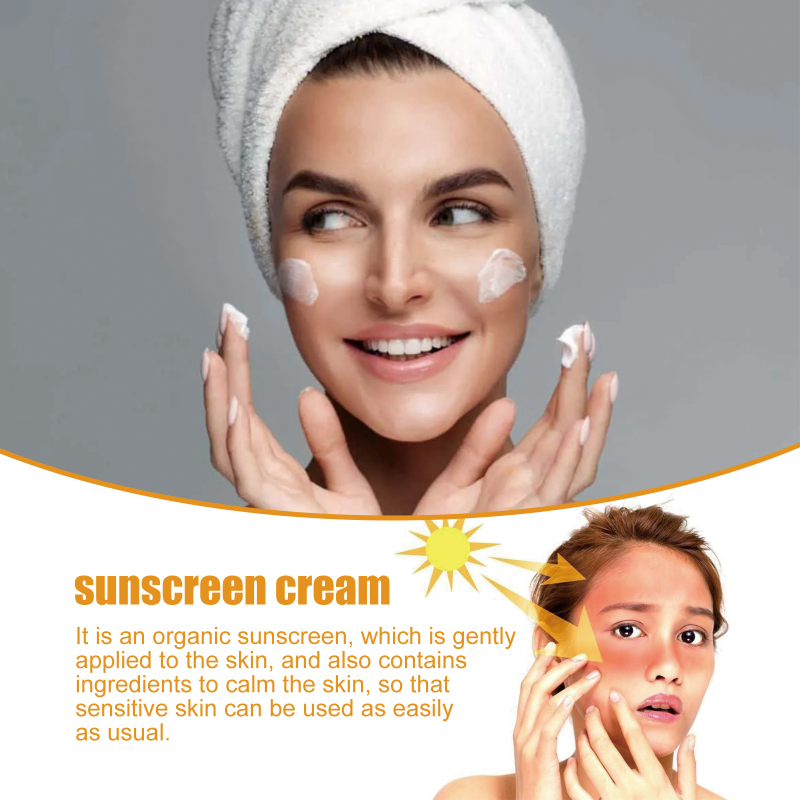 Rice 40G Probiotic Organic Uv Sun Protection Whitening Facial Body Not Greasy Sunscreen Anti-Aging Oil-Control_voghion.com