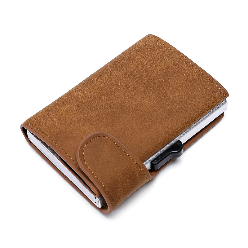 Brand High Quality Aluminum Alloy Card Case Wallet, Credit Card Bag Side Push_voghion.com