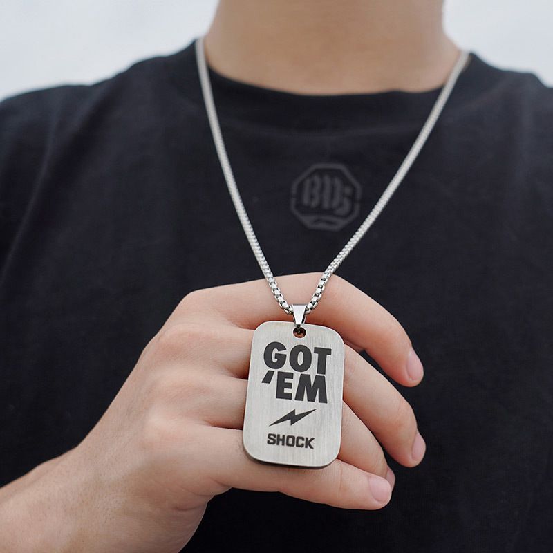 Collana con catena cubana in acciaio inossidabile per uomo, collana di perle in titanio resistente alla luce_voghion.com