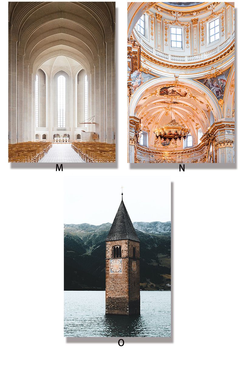 Ingresso, corridoio, estensione del Louvre, arte, poster su tela, arco marocchino, edificio, paesaggio, dipinto decorativo_voghion.com