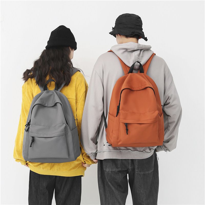 LazyZoom Muji Style Rucksack Herren Damen, College-Studenten, Koreanische Version, Große Kapazität, Einfarbiger Rucksack, Geeignet Für_voghion.com