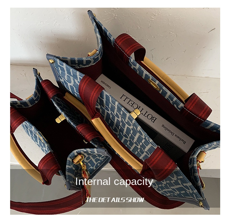 Autumn and winter new printed letters for women Tote Kor home large capacity shopping bag shoulder crossbody bag_voghion.com