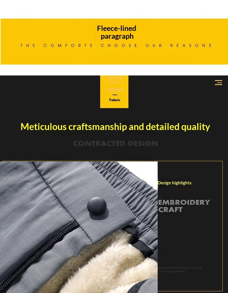 001 New Graphene Softshell Men Outdoor Autumn Winter Windproof Waterproof Fleece Lined Thickened Hiking Casual Pants_voghion.com