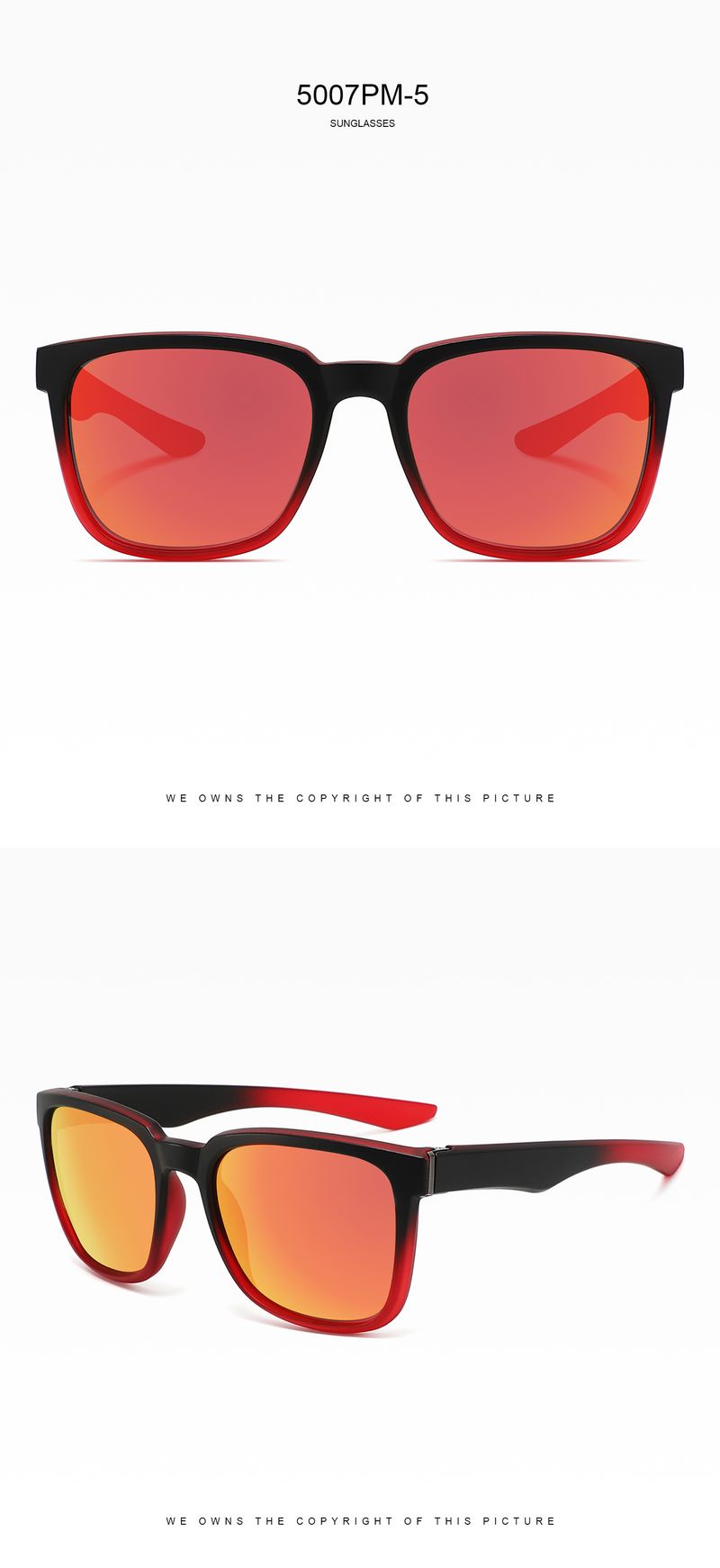 High Quality Sports Sunglasses Unisex PC Frame UV400 Polarized Mirror Lens Sun Glasses for Men_voghion.com