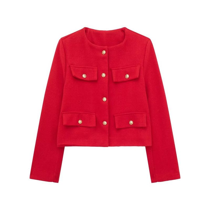 Style de mode pour femmes vêtements pour femmes automne et hiver nouvel article couverture rabattable décoration veste courte_voghion.com