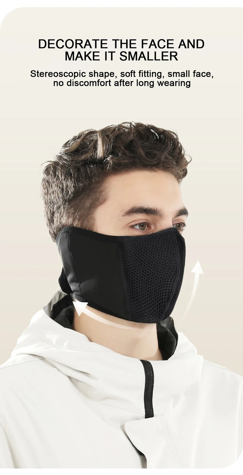 LOOGDEEL-mascarilla polar cálida para invierno, máscara facial a prueba de viento para ciclismo y esquí, pasamontañas antipolvo, cara térmica reutilizable para deportes al aire libre_voghion.com