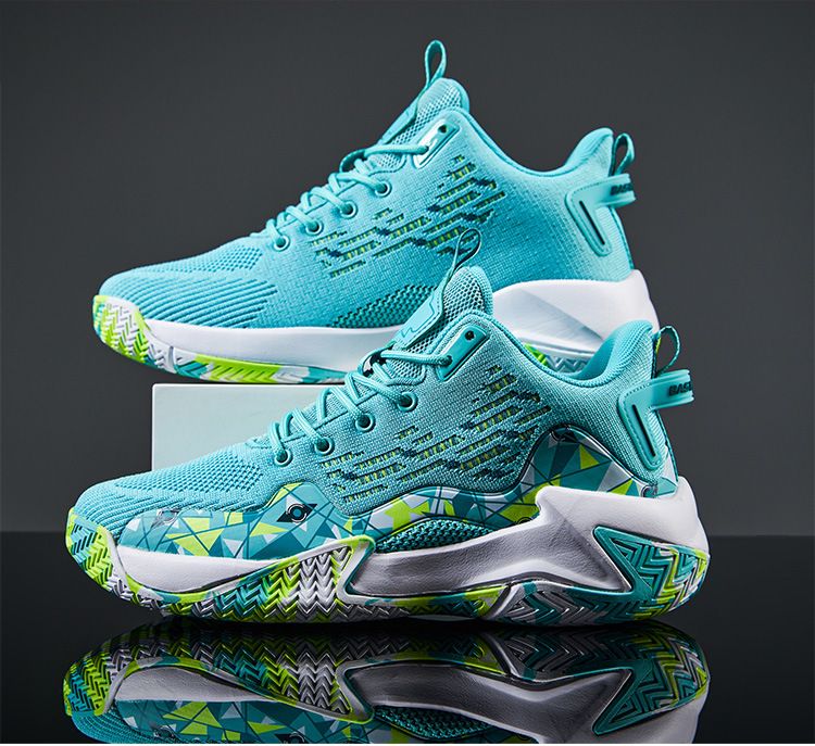 Herrenschuhe Flying Woven Basketballschuhe Frühling und Herbst High-Top Sneaker Tide Mesh Camouflage Jugend Student Trainingsschuhe_voghion.com