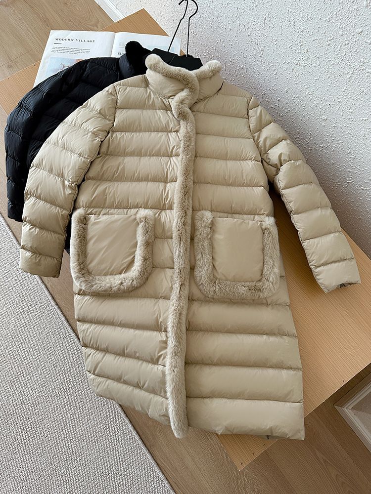 Damenbekleidung Seto Pelz Daunenjacke, leicht und dünn, neuer chinesischer Stil, High-End, stimmungsvoll und modisch, 2024 Neuheiten für den Winter_voghion.com
