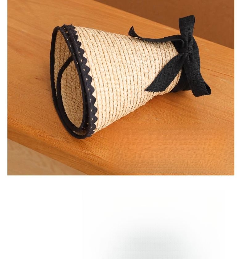 Breedgerande raffia zonnehoed, volledige gezichtsbescherming dames strohoed, zomerse reiszonnehoed_voghion.com