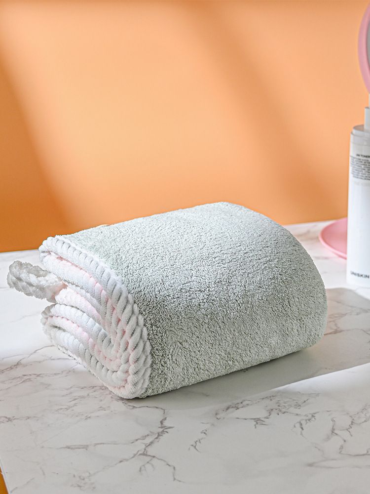 Double Thickened Cute Women's Absorbent Quick Drying Cap, Coral Velvet Shower Cap, Shampoo Towel, Bandana,_voghion.com