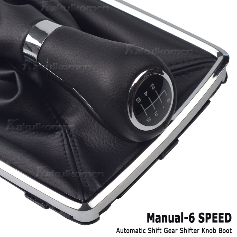 For Mercedes Benz W204 C204 C63 C300 C250 W207 A207 W212 6 Speed Black Frame Gear Shift Knob Lever Gaiter Boot 2008-2014_voghion.com