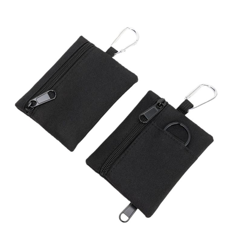 Portafoglio minimalista per campeggio, tattico, escursionismo, pesca, monete, porta carte con cerniera, portachiavi, auricolari_voghion.com
