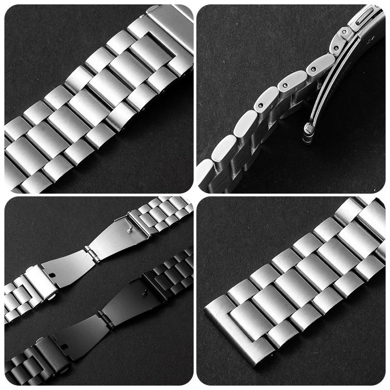 Metallarmband för Samsung Galaxy Watch 7 5 4 40mm 44mm rostfritt stålband för Samsung Watch 6 43mm 47mm företagsarmband Correa_voghion.com