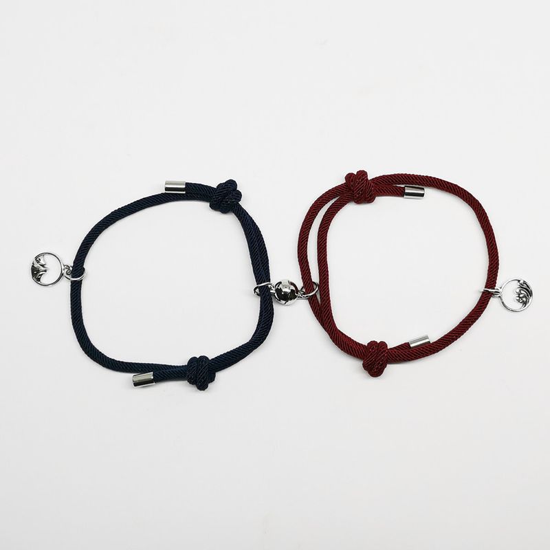Eachother Couple Bracelet Magnet Attract True Love A Pair Of Men And Women Woven Hand Rope Jewelry_voghion.com