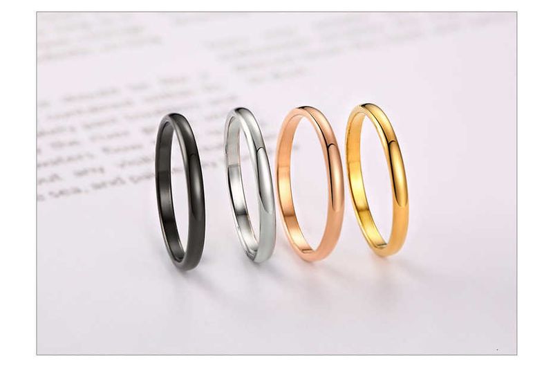 Vnox 2mm Anelli sottili per donne e ragazze in acciaio inossidabile massiccio Set minimalista Elegante anello di coda per feste Taglia extra piccola #3- #10_voghion.com