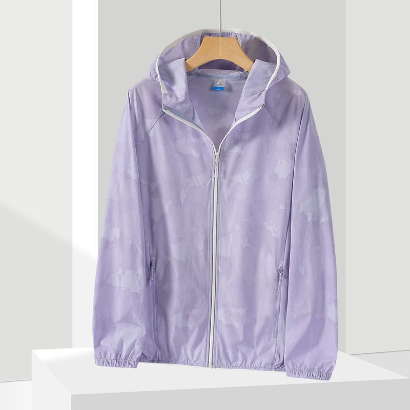 Clothing For Men, Summer Hooded Camouflage Skin Jacket, Outdoor Travel Sun Coat, UV Protection Fishing Jacket_voghion.com