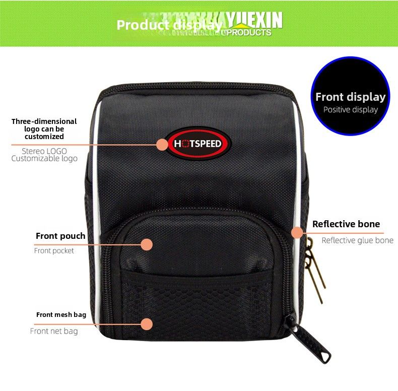 Outdoor Sports Bicycle Riding Scooter Folding Head Mountain Bike Front Bag_voghion.com