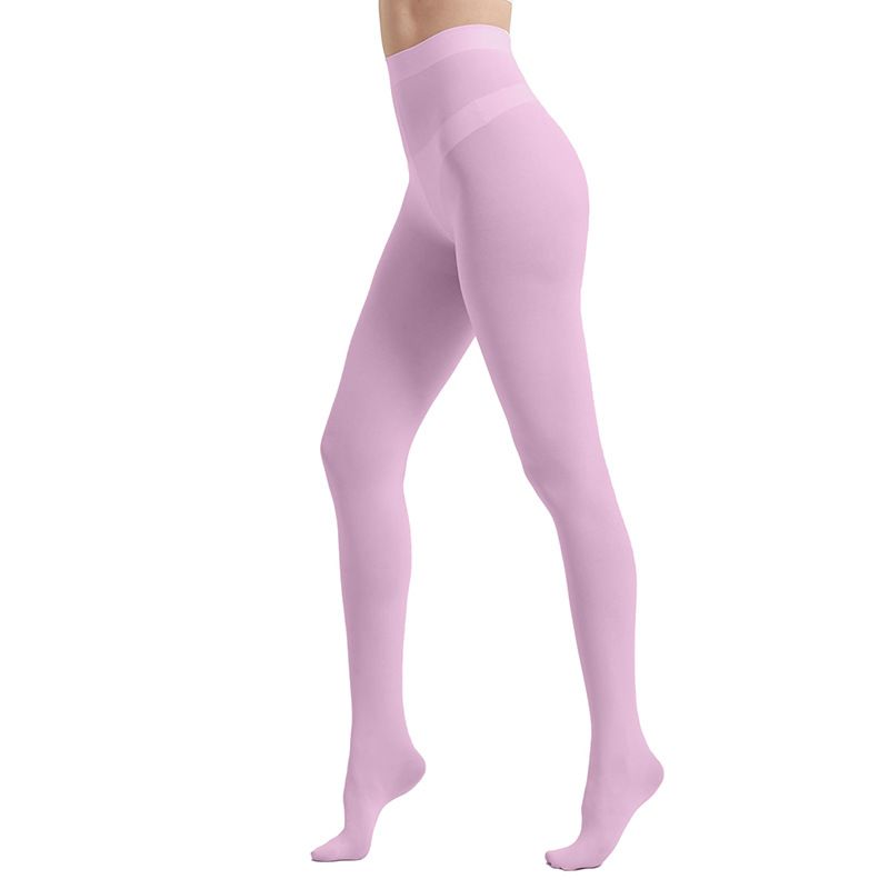 2025d 80D Velvet Pantyhose Multiple Sizes Colorful Bare Leg Artifact Autumn Winter One-Line Crotch Stockings_voghion.com