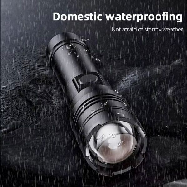 Portable LED Rechargeable Flashlight For Night Walking_voghion.com