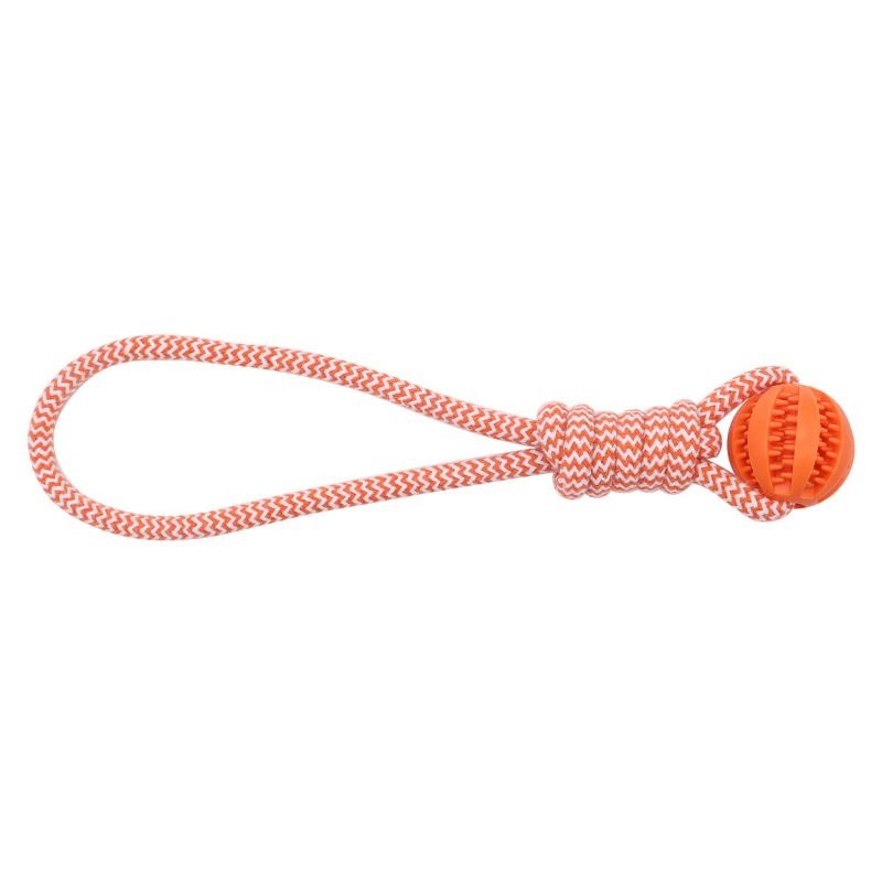 Dog Toy Tug-of-war Leaking Food Ball Interactive Gnashing Dog Biting Rope_voghion.com