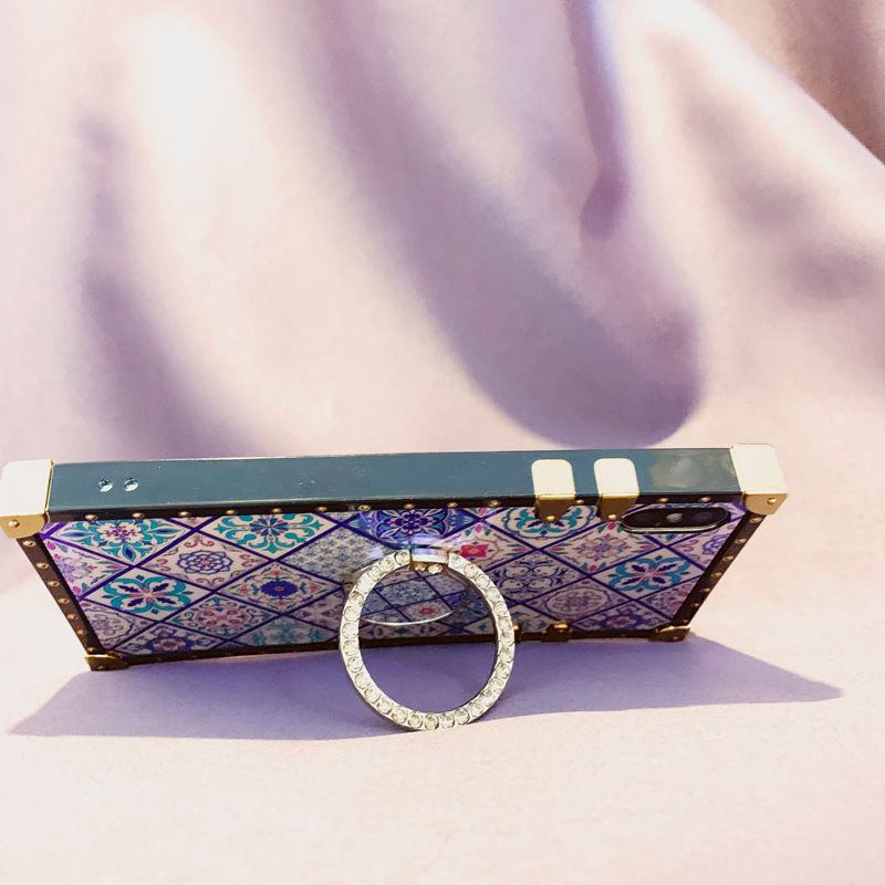 TechGlobe kompatibel mit iPhone 16 Light Retro Ethnic Stil Blau und Weiß Porzellan Appl 15 Samsung S24U Trendy Totm Phon_voghion.com