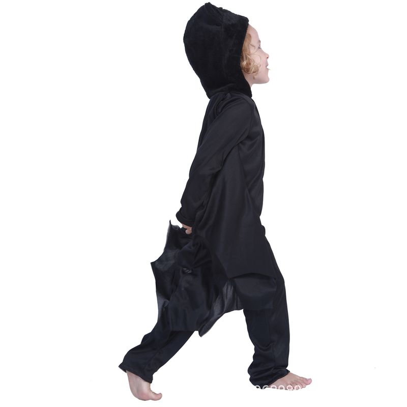Kids Halloween Costume Bat Hooded Jumpsuit - Cosplay Party Outfit For Boys & Girls, Stage Performance Wear_voghion.com