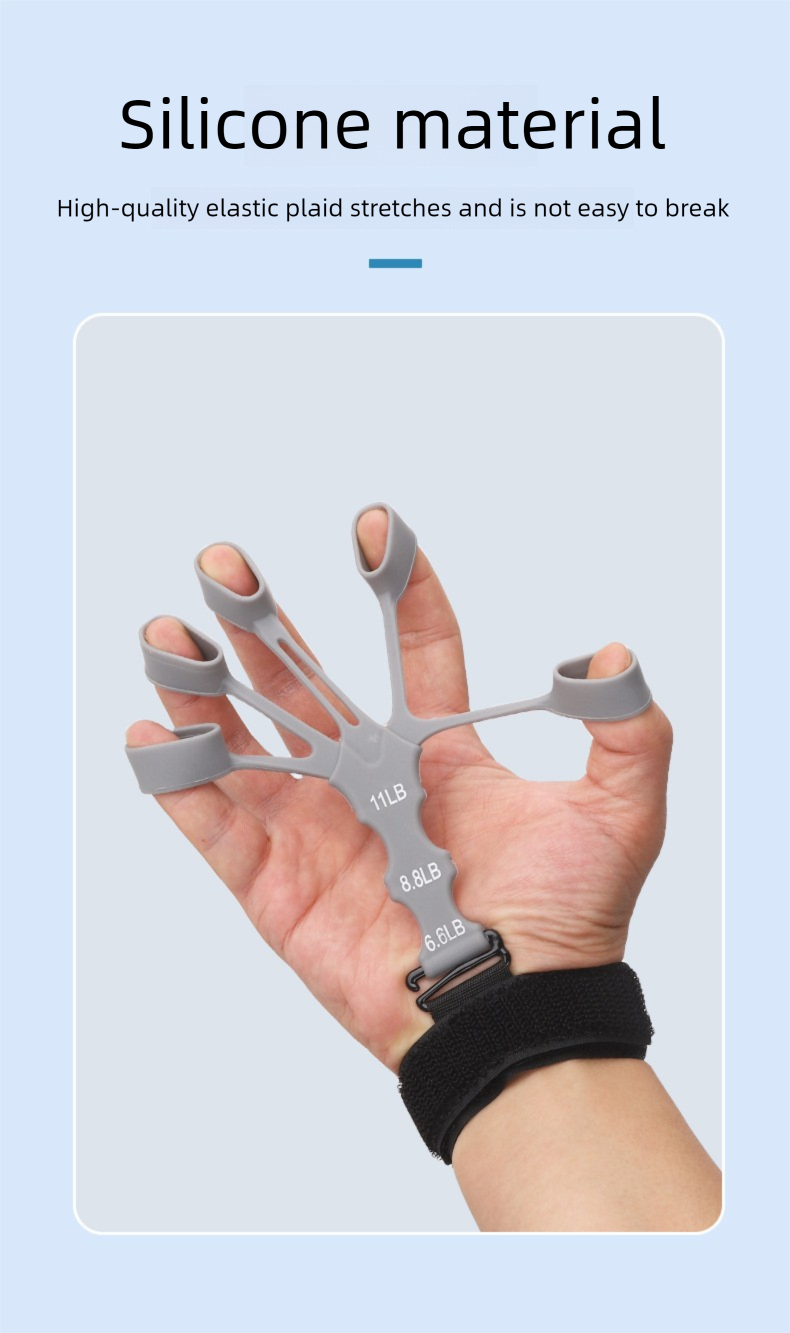 Neu Silikon 5-Finger Finger Trainer Handgelenk Widerstand Band Korrektur Gerät Schießen Ball Training Aid Griff Stärke_voghion.com