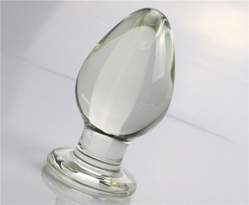 Kristallklaasist anaaltapp, suur kooniline anaalpolt meestele ja naistele, eesmine ja tagumine õu, masturbeerimisvahend täiskasvanutele, seks_voghion.com
