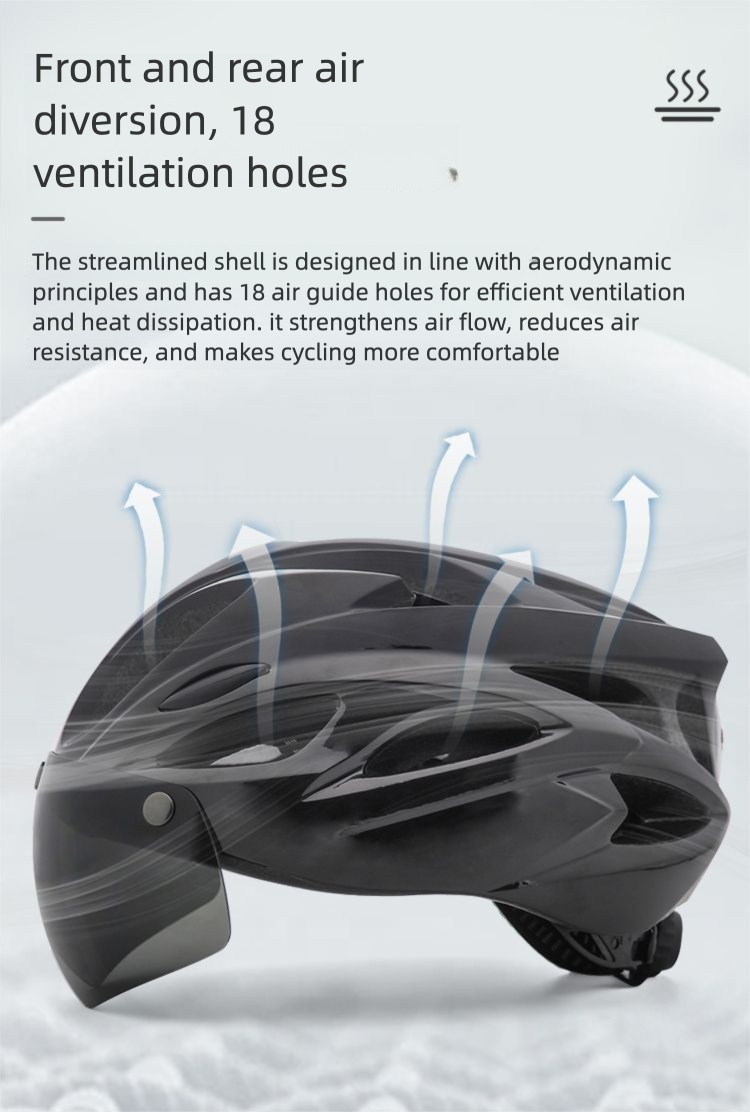 Casque de vélo monobloc HTELVIS pour homme et femme, léger et sécuritaire, nouveauté été_voghion.com