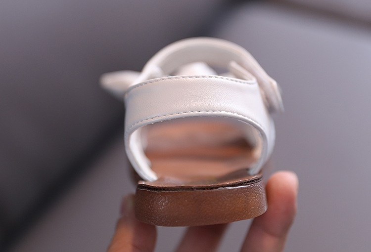 Sandales à nœud pour filles, nouvelle édition coréenne d'été 2024, chaussures de princesse antidérapantes à semelle souple pour bébé, tendance_voghion.com