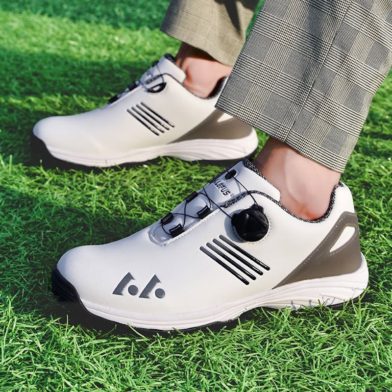 New Golf Men's Summer Fashion Rotating Laces Lightweight Casual Sports Shoes No Spikes_voghion.com