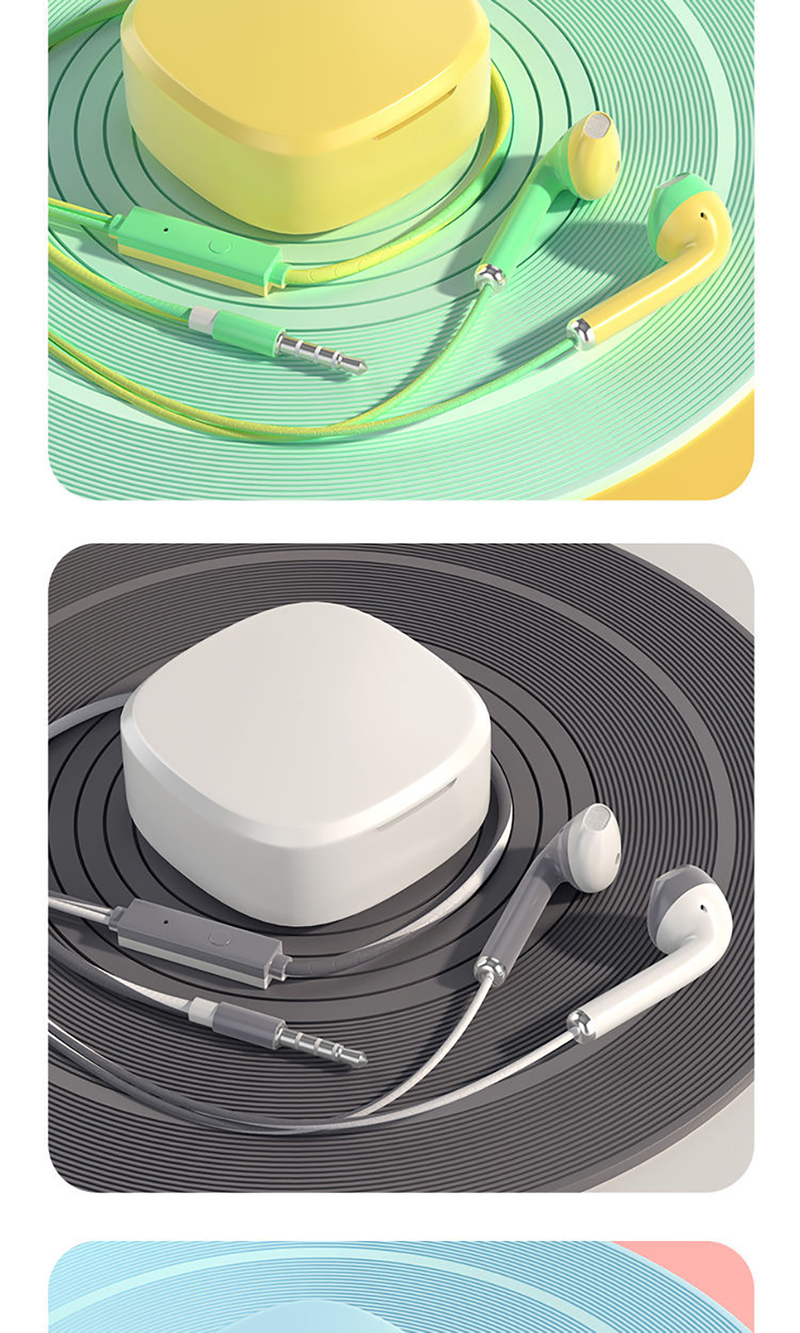 3.5mm/Type C In-ear Wired Earbuds Sports Earphone Bass Stereo Music Headset with Microphone for Mobile Phone Computer_voghion.com