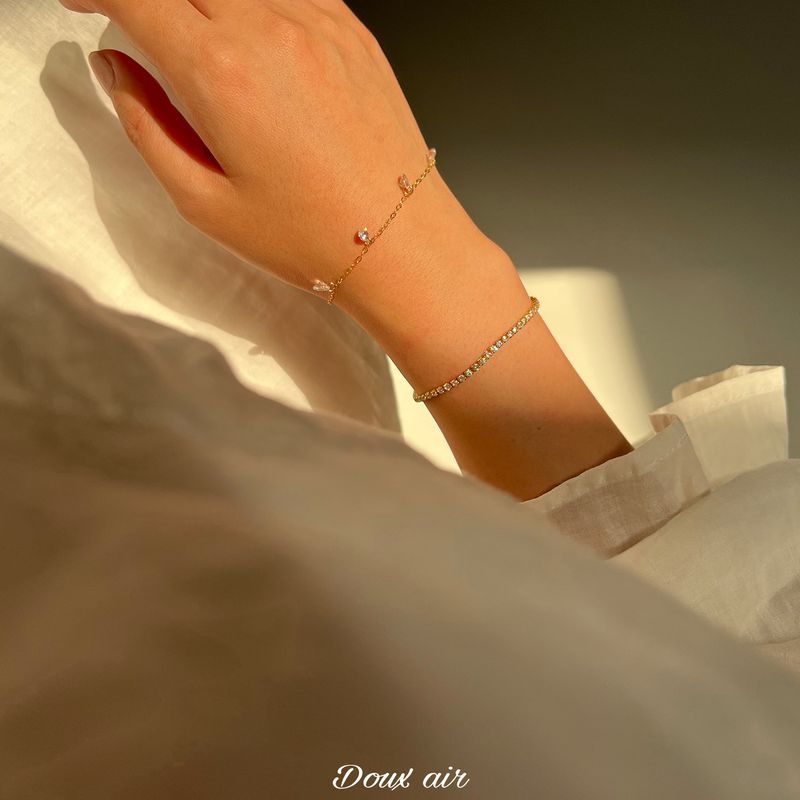 Strahlend funkelndes Zirkon-Armband, feines Starlight Instagram-Stil, exquisites und vielseitiges High-End-Schmuckarmband für_voghion.com