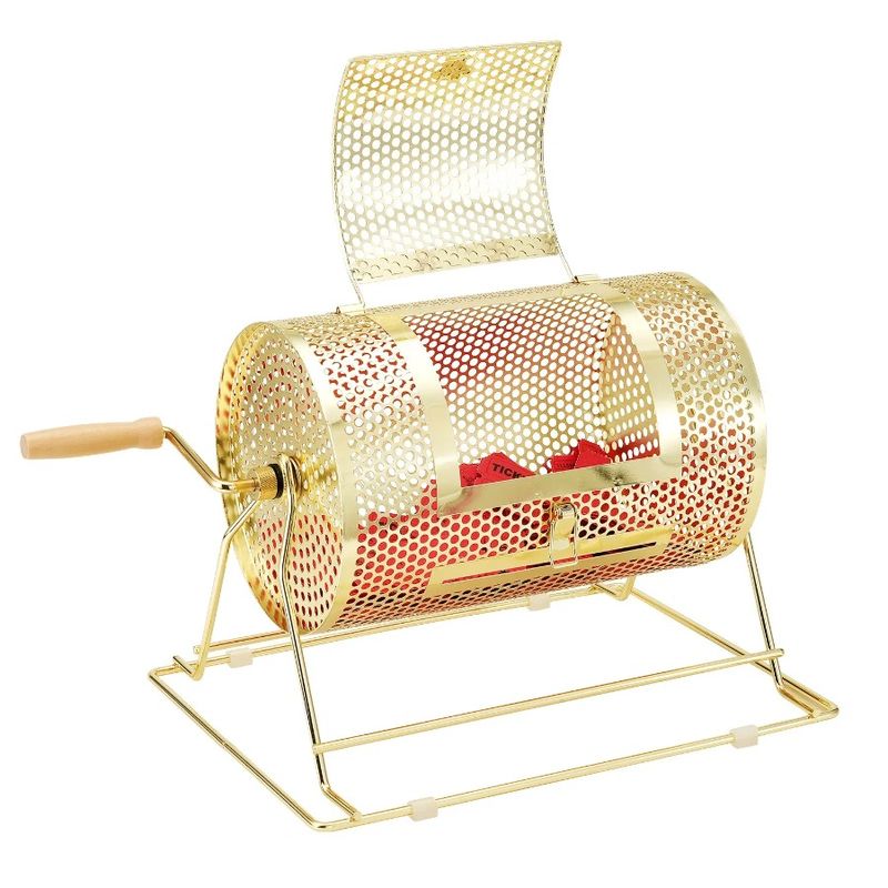 Ping Holds Wooden Pong 11.6 Drum With Raffle Ø7.48 Lottery Or Tickets 2500 Balls Metal Drawing Turning I 100 Spinning Handle X_voghion.com