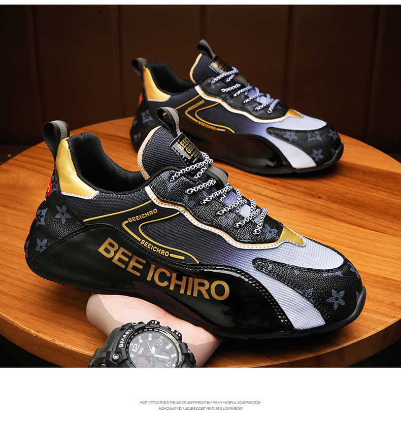 Best-selling Live Broadcast Men's Shoes Color-blocking Bag-soled Shoes inner heightened mesh surface casual shoes autumn and winter youth shoes_voghion.com