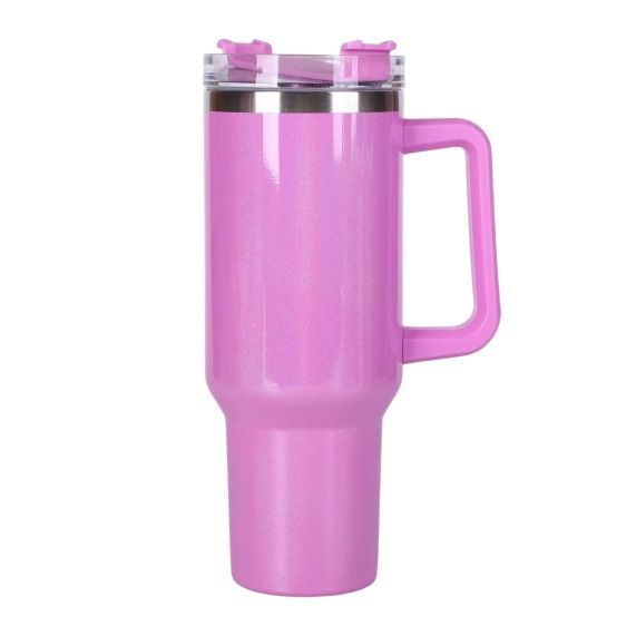 rainbow paint 40oz car cup large capacity 304 stainless steel insulation cup two-color gradient car ice cup_voghion.com