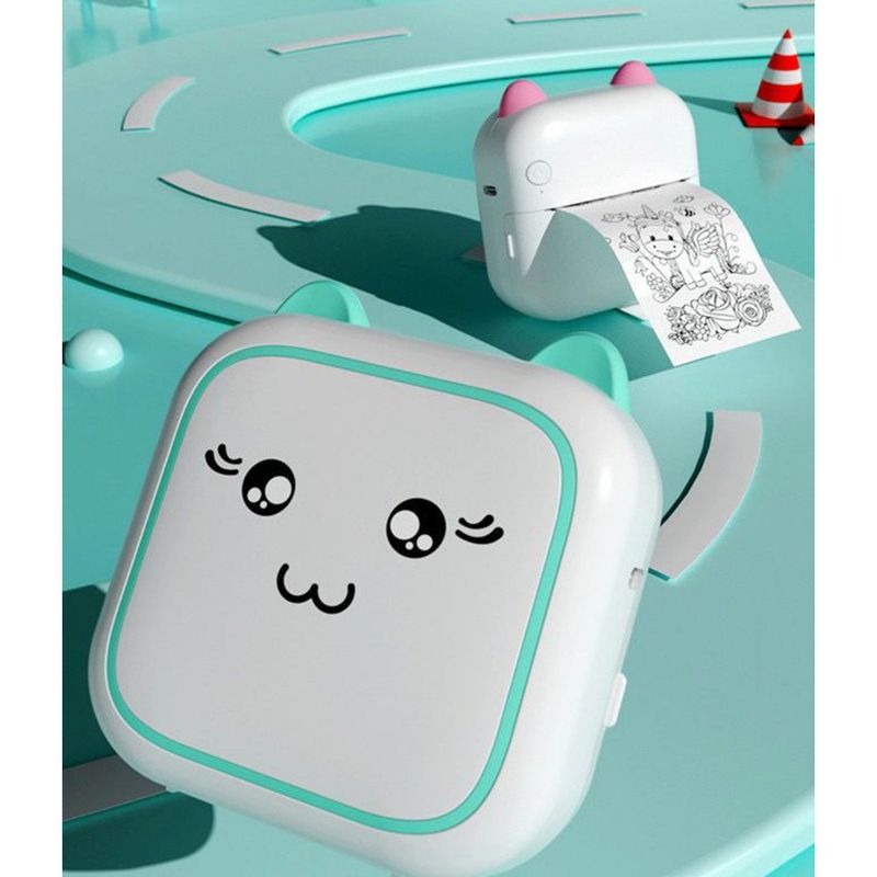 Error Correction Printer Adhesive Label Thermal Meow Machine Children Student Gift Photo Wireless Portable_voghion.com
