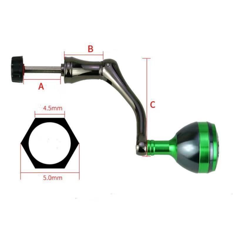 Visgerei Viduka Hexagonale Non Screw In Metal Rocker Visgerei Spinning Reel Accessoires Volledige Metalen Grip Bal Visreel Accessoires_voghion.com