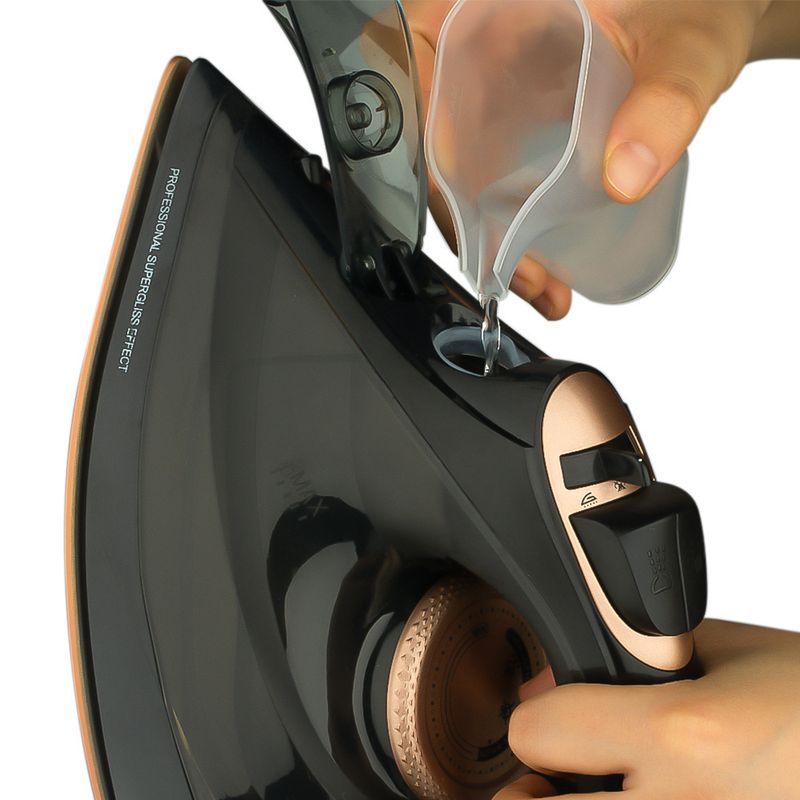 2200W Household Steam Iron, High-Power Electric Ironing Machine With Steam Burst, Durable Soleplate For All Fabrics, EU 220V_voghion.com