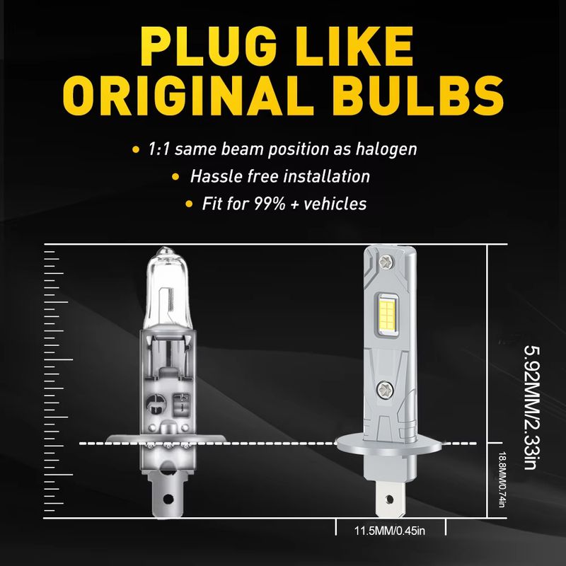 2/4Pcs 6000K Super Helle LED Scheinwerfer Birne Kit Fahr Licht Für Renault Clio 4 2012-2023 2013 2014 2015 2016 2017_voghion.com