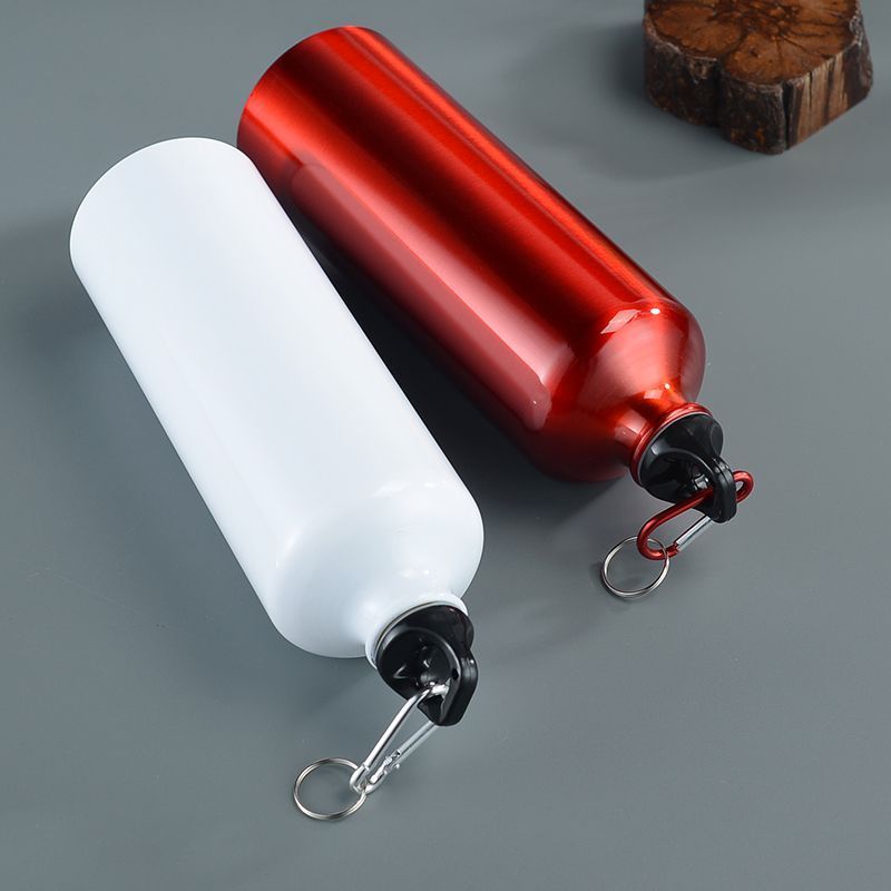 Tragbare einlagige Aluminiumflasche mit großem Fassungsvermögen für Outdoor-Sportarten zum Radfahren, Wandern, Fitnessstudio, bedruckter Wasserbecher_voghion.com