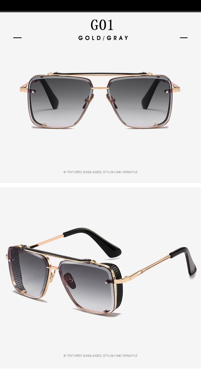 2023 Steampunk Per Gli Uomini Vintage Punk Occhiali Da Sole Donne Alla Moda Piazza Occhiali di Moda Luxe Gafas De Sol Hombre Zonnebril_voghion.com