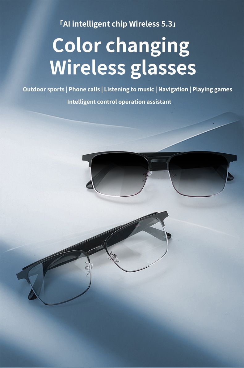 Smart Bluetooth Glasses With UV Protection & Color-Changing Lenses – Wireless Audio Sunglasses For Music & Calls_voghion.com