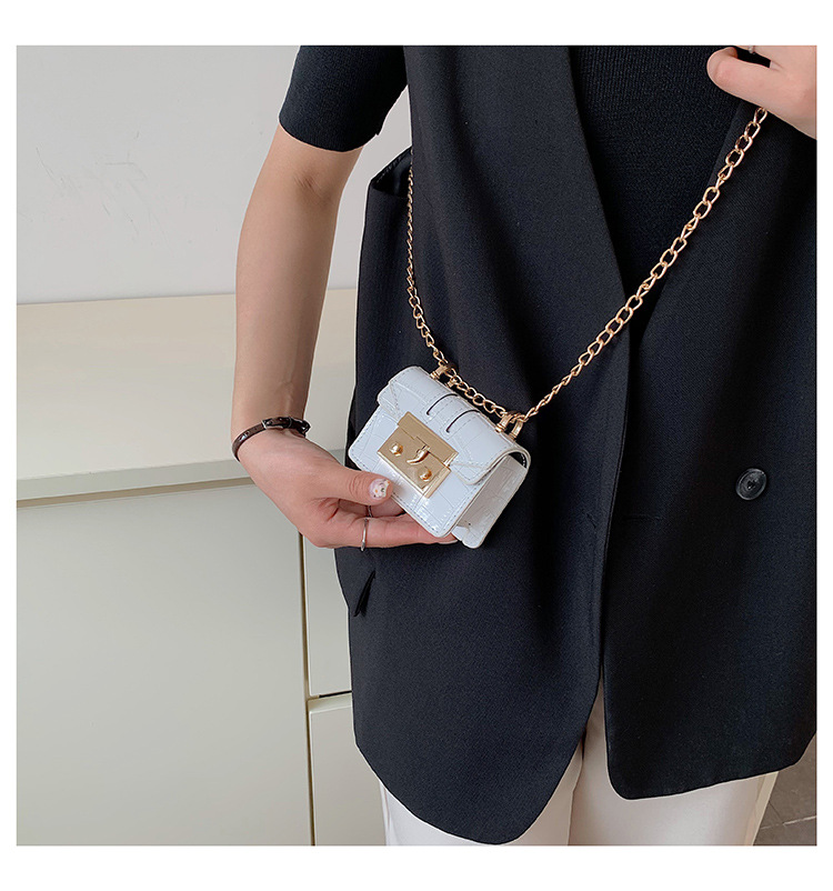 Ins net red high-end fashion niche design mini chain Messenger bag female Korean version foreign style all-match single shoulder bag_voghion.com