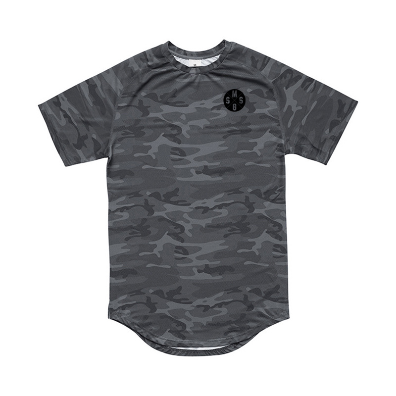 Schnelltrocknendes, atmungsaktives, kurzärmliges, elastisches, enges T-Shirt für Herren_voghion.com