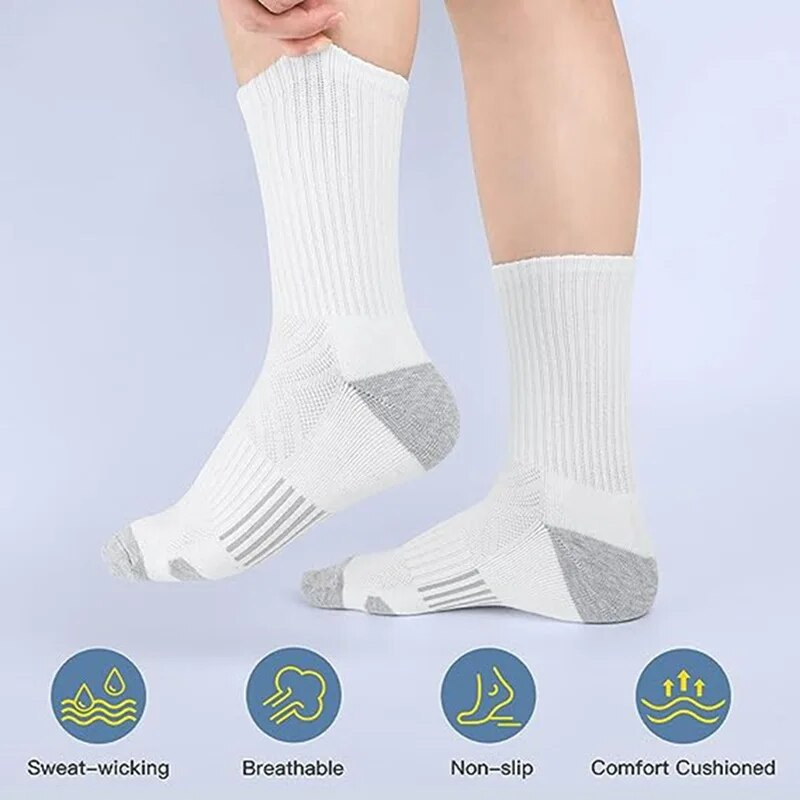 6 pares de calcetines de fútbol de gran tamaño para gimnasio al aire libre, cómodos y suaves de alta calidad para hombre, nuevo estilo_voghion.com