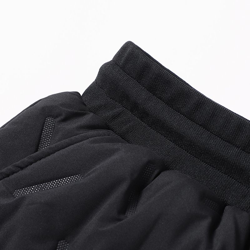 "Men's Fleece-Lined Winter Pants – Thickened Polyester Thermal Joggers With Elastic Waist (Black, M-5XL)"_voghion.com