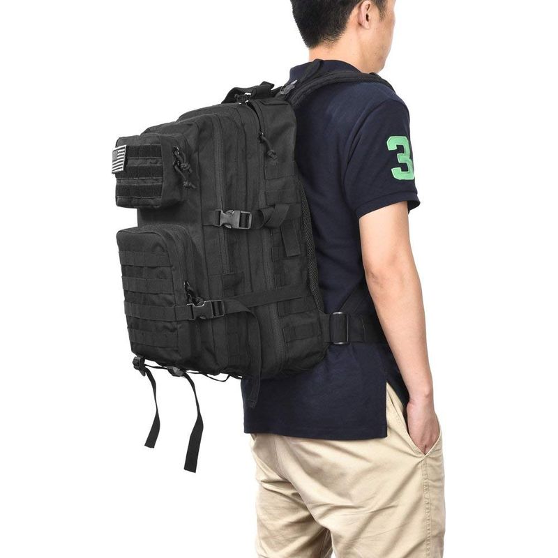 45L Tactical Backpacks Molle Assault Pack 3 Day Bug Out Bag Hiking Treeking Rucksack Fitness Camping, Daily Work_voghion.com