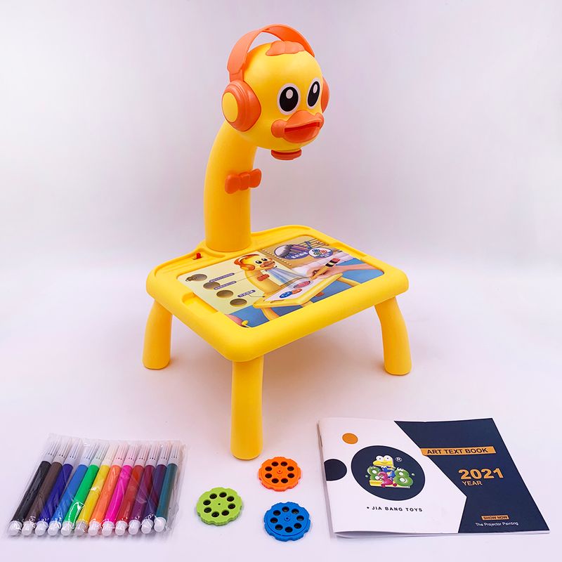Mini proiector Led Artă Desen Masă Lumină Jucărie pentru copii Copii Tablă de pictură Birou mic Învățare educațională Instrument de vopsea Artizanat_voghion.com